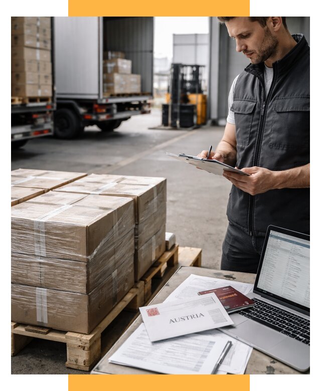 Доставка в Австрию от 66742 р. Логистика и экспорт СетСервис-Елц