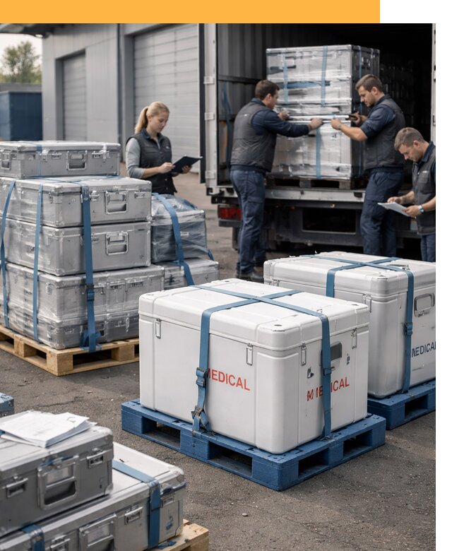 Перевозка медицинского оборудования по всему миру от 15402 руб
